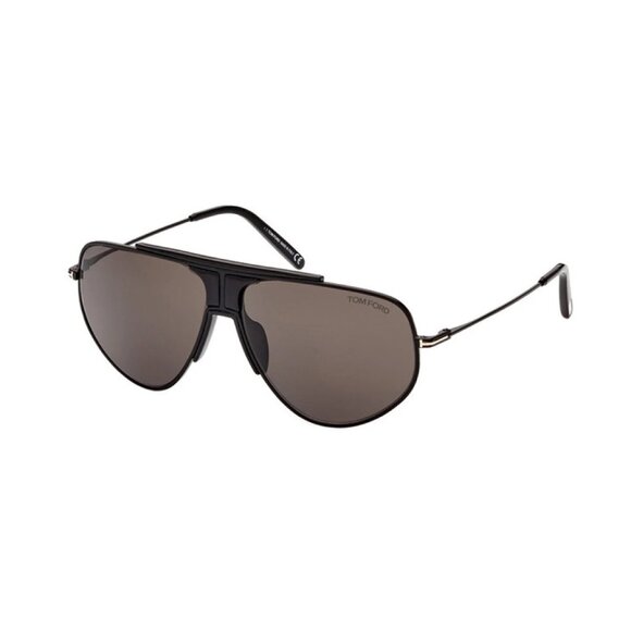 NEW TOM FORD SUNGLASSES BLACK MEN AVIATOR EYEWEAR - Picture 1 of 3